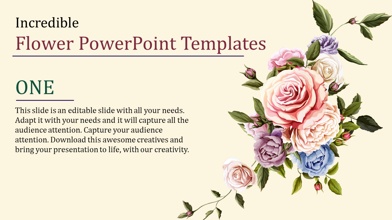 simple presentation about flowers